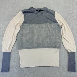 Rag & Bone Sweater Women's XS "Marissa" Color Block Merino Wool Viscose Designer